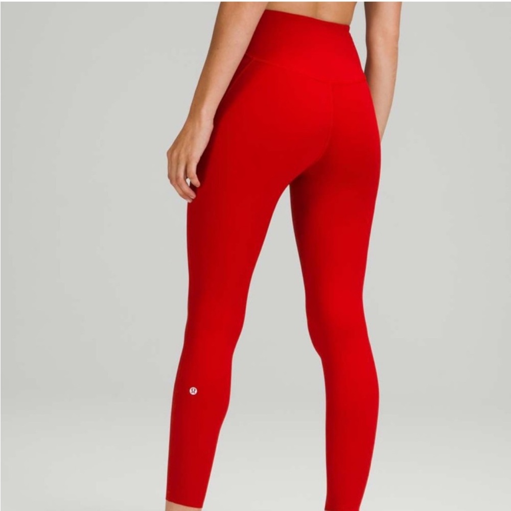 lululemon athletica Red Leggings NWOT